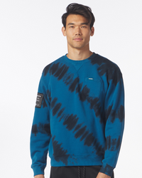 FairFax Crew Ink Blue Tie Dye Stripe