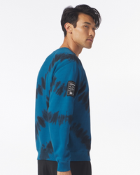 FairFax Crew Ink Blue Tie Dye Stripe