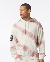 FairFax Hoodie Mauve Tie Dye Stripe