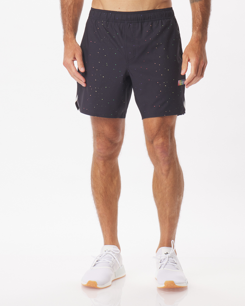 Relay Short Pride Splatter Black