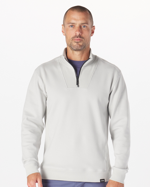 Grey pullover quarter zip hotsell