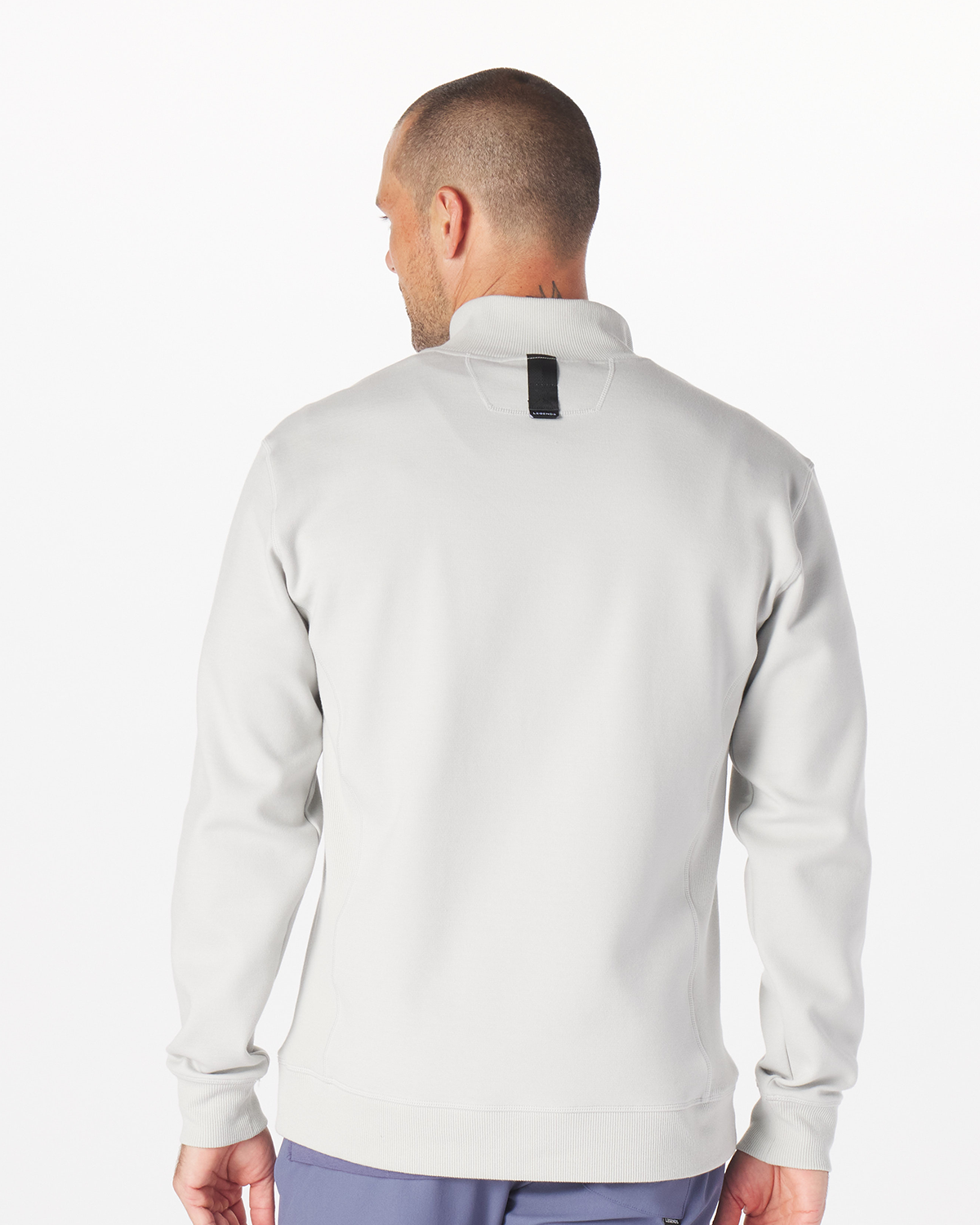 Highland Quarter Zip Light Gray