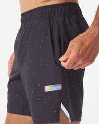 Relay Short Pride Splatter Black