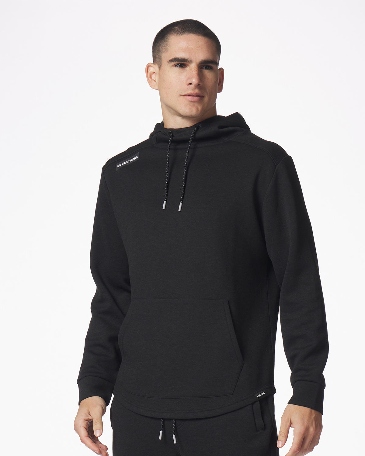 Hawthorne Tech Hoodie Black Heather – Legends