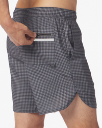 Luka Short Charcoal Micro Houndstooth