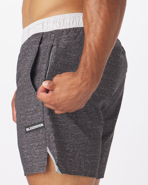 Relay Short Charcoal Heather