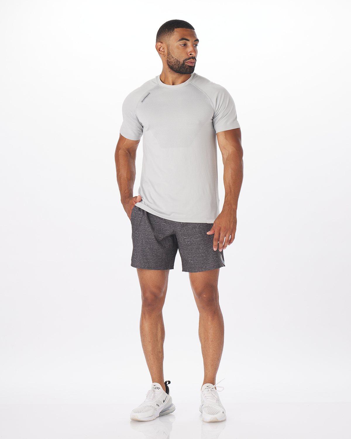 Relay Short Charcoal Heather