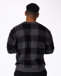 FairFax Crew Black Oversized Check
