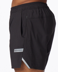 Relay Short Charcoal Herringbone