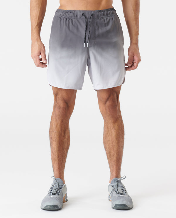Luka Short Charcoal Gradient