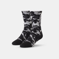 Vertical Spotlight Sock Black Camo